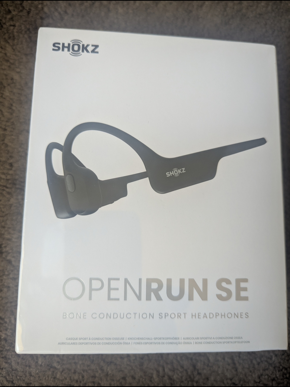 Shokz OpenRun SE Bone Conduction Sport Headphones - Comet Grey